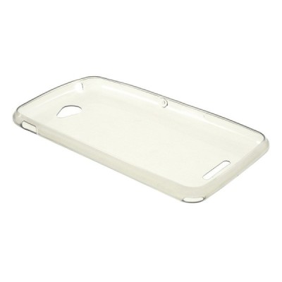 Sony Xperia E4 dzidrs (caurspīdīgs) cieta silikona TPU pasaulē planākais pelēks apvalks / Vacins.lv