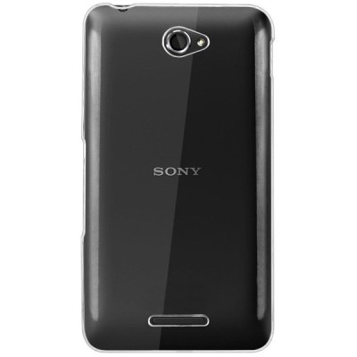 Sony Xperia E4 plastikinis skaidrus (permatomas) dėklas - nugarėlė / Priedai.lt