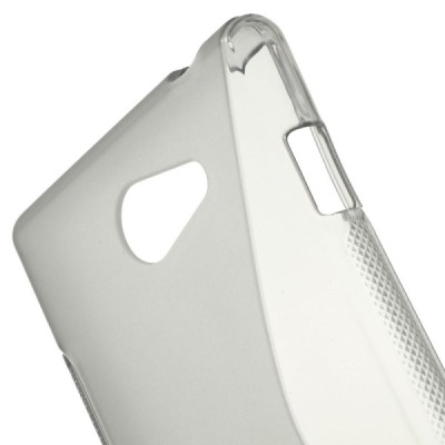 Sony Xperia M2 Aqua dzidrs cieta silikona (TPU) pelēks apvalks / Vacins.lv