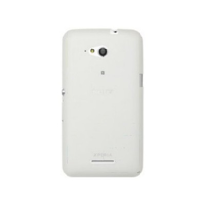 Sony Xperia E4g skaidrus (permatomas) kieto silikono TPU ploniausias pasaulyje dėklas / Priedai.lt