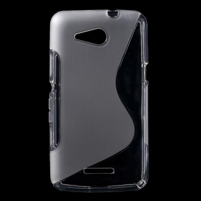 Sony Xperia E4g skaidrus (permatomas) kieto silikono TPU dėklas - nugarėlė / Priedai.lt