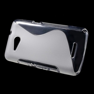 Sony Xperia E4g skaidrus (permatomas) kieto silikono TPU dėklas - nugarėlė / Priedai.lt