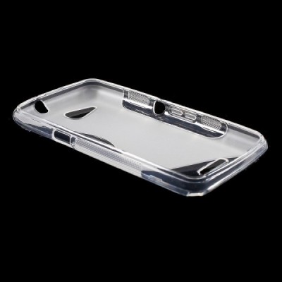 Sony Xperia E4g skaidrus (permatomas) kieto silikono TPU dėklas - nugarėlė / Priedai.lt