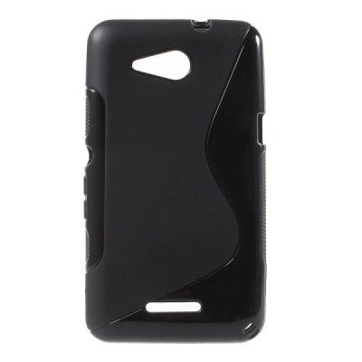Sony Xperia E4g kieto silikono TPU juodas dėklas - nugarėlė / Priedai.lt