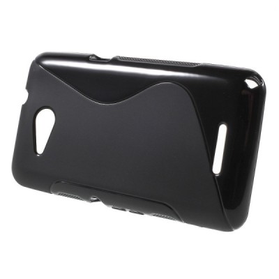 Sony Xperia E4g kieto silikono TPU juodas dėklas - nugarėlė / Priedai.lt
