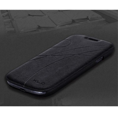 „Kalaideng“ Oscar atverčiamas juodas odinis Samsung Galaxy S3 dėklas / Priedai.lt
