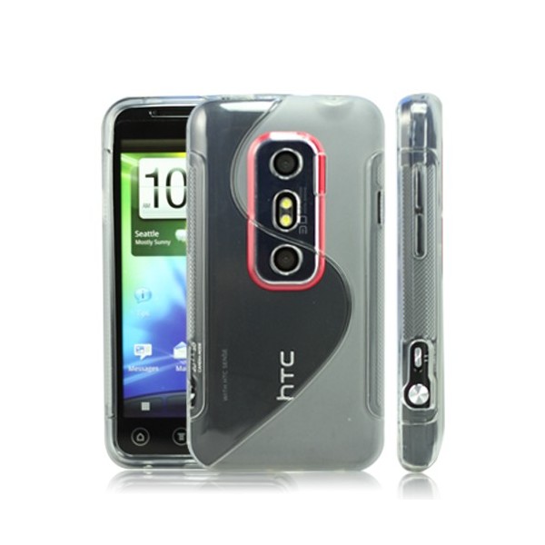 Silikoninis dėklas - skaidrus (Evo 3D)