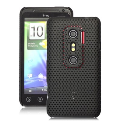 Tinklelio formos HTC Evo 3D juodas dėklas / Priedai.lt