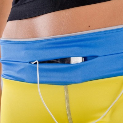 KengooRUN universalus sportinis geltonas diržas telefonui - dėklas (M dydis) / Priedai.lt