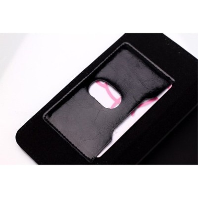 Huawei Honor 6 solidus atverčiamas juodas odinis dėklas - knygutė / Priedai.lt