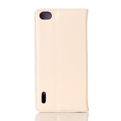 Huawei Honor 6 solīds atvēramais ādas smilšains maciņš / Vacins.lv