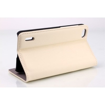 Huawei Honor 6 solīds atvēramais ādas smilšains maciņš / Vacins.lv