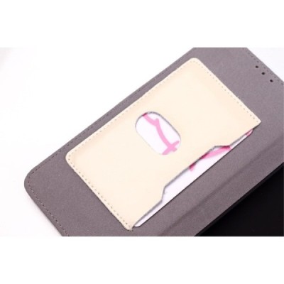 Huawei Honor 6 solīds atvēramais ādas smilšains maciņš / Vacins.lv