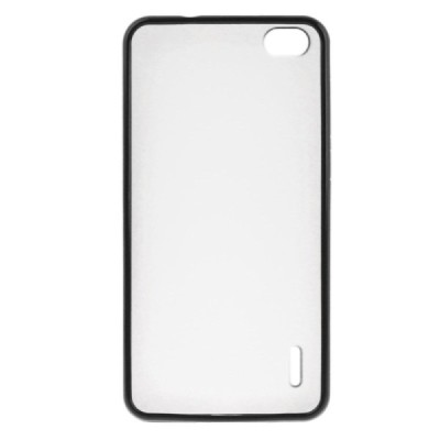 Dzidrs / melns cieta silikona un plastmasas Huawei Honor 6 bamperis, apvalks / vacins.lv