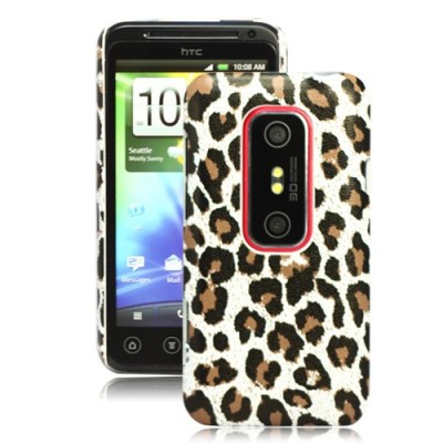 „Leoparda“ balts HTC Evo 3D apvalks / vacins.lv