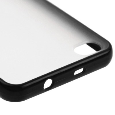 Dzidrs / melns cieta silikona un plastmasas Huawei Honor 6 bamperis, apvalks / vacins.lv