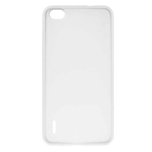 Plastmasas apvalks ar sānu apmale - dzidrs / balts (Honor 6)