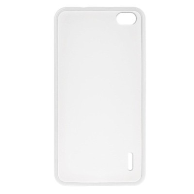 Dzidrs / balts cieta silikona un plastmasas Huawei Honor 6 bamperis, apvalks / vacins.lv