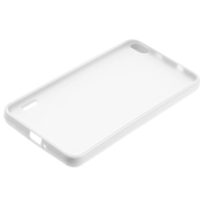 Dzidrs / balts cieta silikona un plastmasas Huawei Honor 6 bamperis, apvalks / vacins.lv