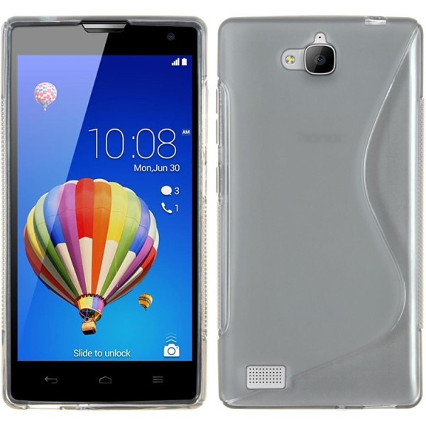 Cieta silikona (TPU) apvalks - dzidrs (Honor 3C)