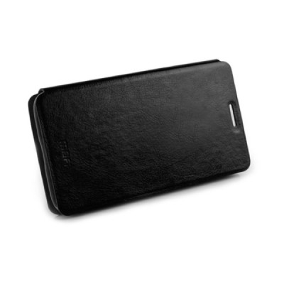 Meizu MX3 „Mofi“ Rui sērijas melns ādas atvērams maciņš / Vacins.lv