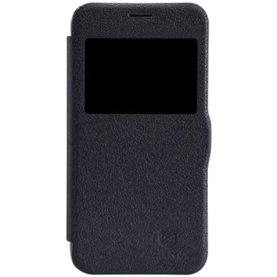 Samsung Galaxy S5 mini (G800) juodas odinis atverčiamas Nillkin Fresh dėklas / Priedai.lt