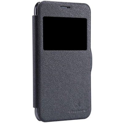 Samsung Galaxy S5 mini (G800) Nillkin Fresh atvēramais melns maciņš / Vacins.lv