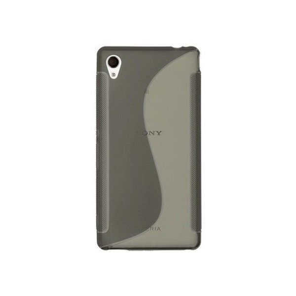 Cieta silikona (TPU) apvalks - dzidrs, pelēks (Xperia M4 Aqua)