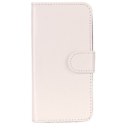 HTC Desire 510 atverčiamas smėlio (dramblio kaulo) odinis dėklas - piniginė / Priedai.lt