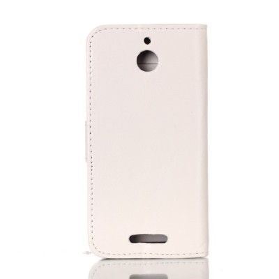 HTC Desire 510 atverčiamas smėlio (dramblio kaulo) odinis dėklas - piniginė / Priedai.lt