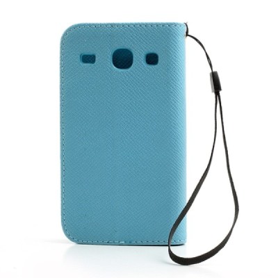 MLT atvēramais Samsung Galaxy Core zils maciņš / Vacins.lv