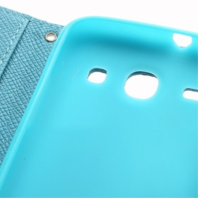 MLT atvēramais Samsung Galaxy Core zils maciņš / Vacins.lv