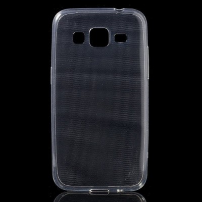 Samsung Galaxy Core Prime (G360) dzidrs (caurspīdīgs) cieta silikona TPU pasaulē planākais apvalks / Vacins.lv