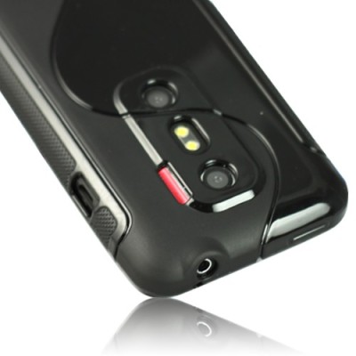HTC Evo 3D melns cieta silikona futrālis / Vacins.lv