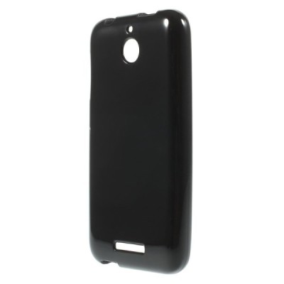 HTC Desire 510 cieta silikona (TPU) melns apvalks / vacins.lv
