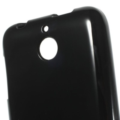 HTC Desire 510 cieta silikona (TPU) melns apvalks / vacins.lv