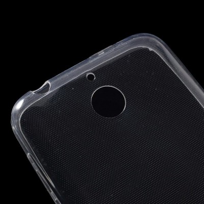 HTC Desire 510 skaidrus (permatomas) kieto silikono TPU ploniausias pasaulyje bespalvis dėklas / Priedai.lt