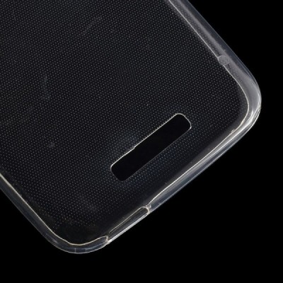 HTC Desire 510 skaidrus (permatomas) kieto silikono TPU ploniausias pasaulyje bespalvis dėklas / Priedai.lt