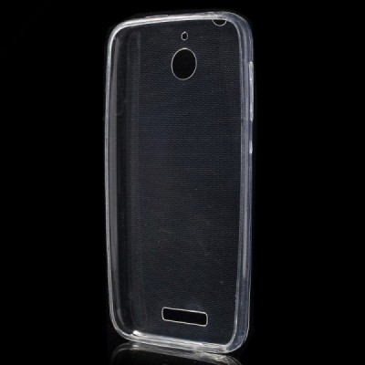 HTC Desire 510 skaidrus (permatomas) kieto silikono TPU ploniausias pasaulyje bespalvis dėklas / Priedai.lt