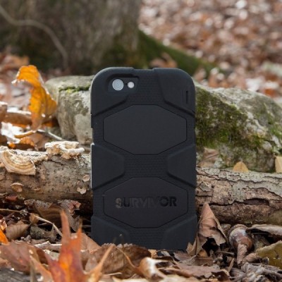 „Griffin“ Survivor All-Terrain juodas Apple iPhone 6 (6s) sustiprintos apsaugos (kario) dėklas / Priedai.lt