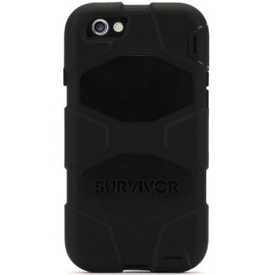 „Griffin“ Survivor All-Terrain juodas Apple iPhone 6 (6s) sustiprintos apsaugos (kario) dėklas / Priedai.lt