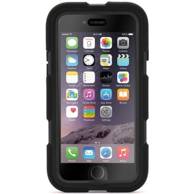 „Griffin“ Survivor All-Terrain juodas Apple iPhone 6 (6s) sustiprintos apsaugos (kario) dėklas / Priedai.lt