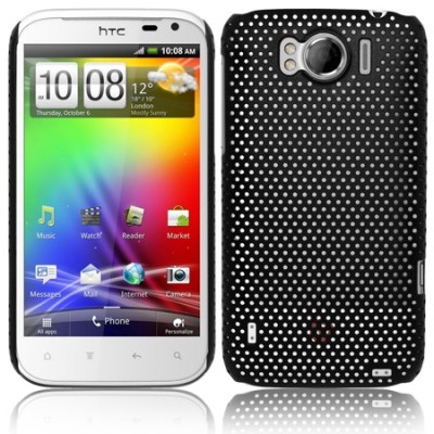 Tinklelio formos HTC Sensation XL juodas dėklas / Priedai.lt
