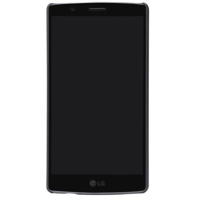 LG G4 (H815) Nillkin Frosted Shield juodas plastikinis dėklas + apsauginė ekrano plėvelė / Priedai.lt