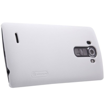 LG G4 (H815) Nillkin Frosted Shield balts plastmasas apvalks + ekrāna aizsargplēve / Vacins.lv