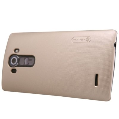 LG G4 (H815) Nillkin Frosted Shield zelta plastmasas apvalks + ekrāna aizsargplēve / Vacins.lv