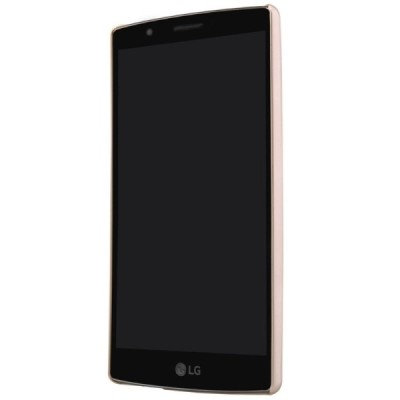LG G4 (H815) Nillkin Frosted Shield zelta plastmasas apvalks + ekrāna aizsargplēve / Vacins.lv