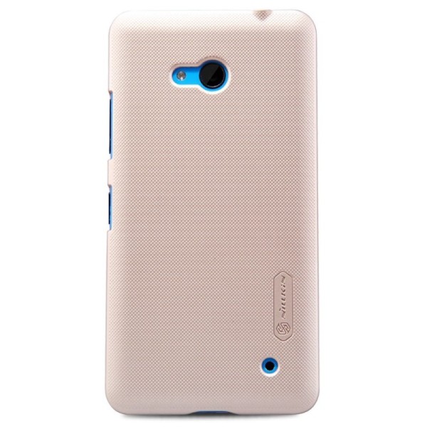 „Nillkin“ Frosted Shield apvalks - zelta + ekrāna aizsargplēve (Lumia 640)