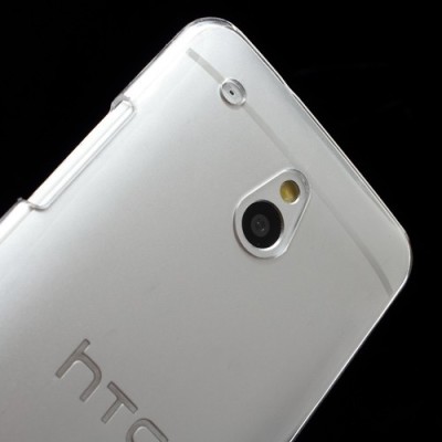 HTC One mini plastmasas dzidrs (caurspīdīgs) futrālis / Vacins.lv
