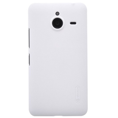 Microsoft Lumia 640 XL Nillkin Frosted Shield balts plastmasas apvalks + ekrāna aizsargplēve / Vacins.lv